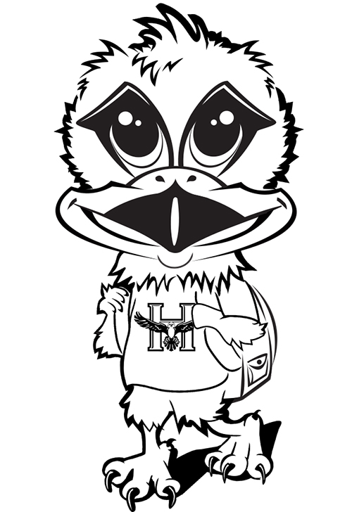 Hunter Jr. simple coloring page
